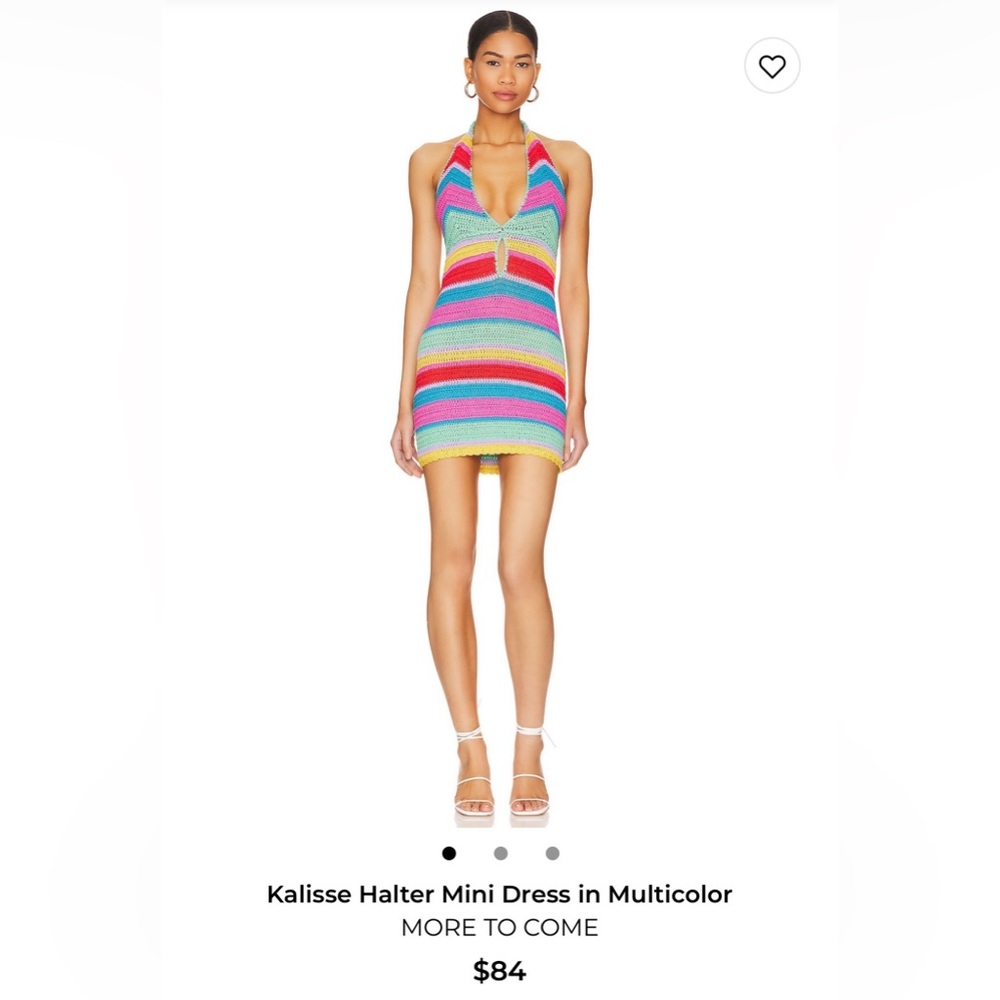 Kalisse Multicolor Halter Mini Dress
